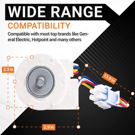BlueStars Ultra Durable WR60X10185 Evaporator Fan Motor for G.E & Hotpoint Refrigerators - Replaces WR23X10353 WR23X10355 WR23X10364 PS1019114 AP3875639 WR60X10043 WR60X10154