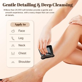 Self Tanner Brush for Face & Body - Kabuki Applicator with Smooth Even Coverage, Fake Tan & Sunscreen Makeup Brush for Hands, Feet, Legs-Multi-Use for Foundation, Blusher, Bronzer,Blend Brush(Black)