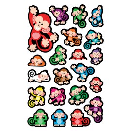 Color Monkeys superShapes Stickers-Large