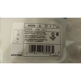 Leviton Almond Combo Phone/Cable Jack 40259