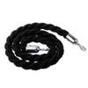 5 Feet (1.5 Meter) Black Queue Barrier Twist Rope, New