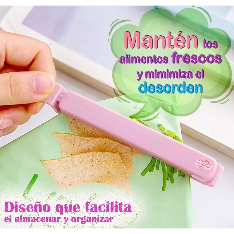 J.H. Company Set 5 Piezas Clips Sellado De Bolsas Y