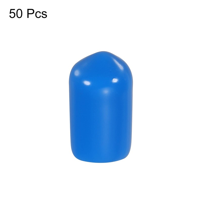 MECCANIXITY 50pcs Rubber End Caps Cover 5/16 Inch Vinyl Screw