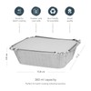 Q-Sharp Pack 0f 40 Medium Aluminium Foil Batch Cooking Containers