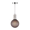 greenandco® Vintage Design LED Lamp Black Patterned (Hexagons) Dimmable E27