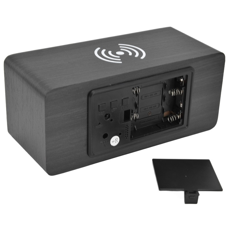 Digital Alarm Clock Wireless Charging Automatic Temperature Detection Safe Stable