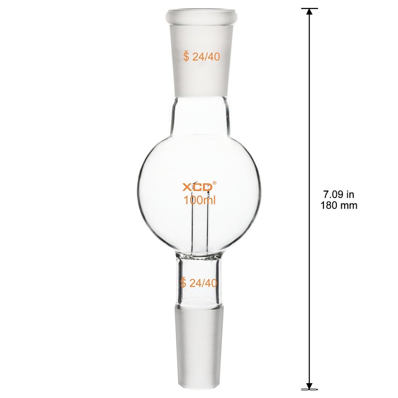 XCD Rotary Evaporator Bump Trap, Borosilicate Glass Rotary Evaporator Bump