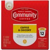 Community Coffee Coffee & Chicory Medium Dark Roast Single Serve