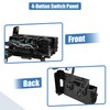 X AUTOHAUX 1 Set Auxiliary Dash Upfitter Switch Panel Kit