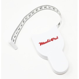 MedixPlus Soft Touch Body Tape Measure for Body Measurement, Flexible and Easy to Read Scale 60inches/150cm, Wrap Around Waist, Chest, arms, Thighs, and Legs, White