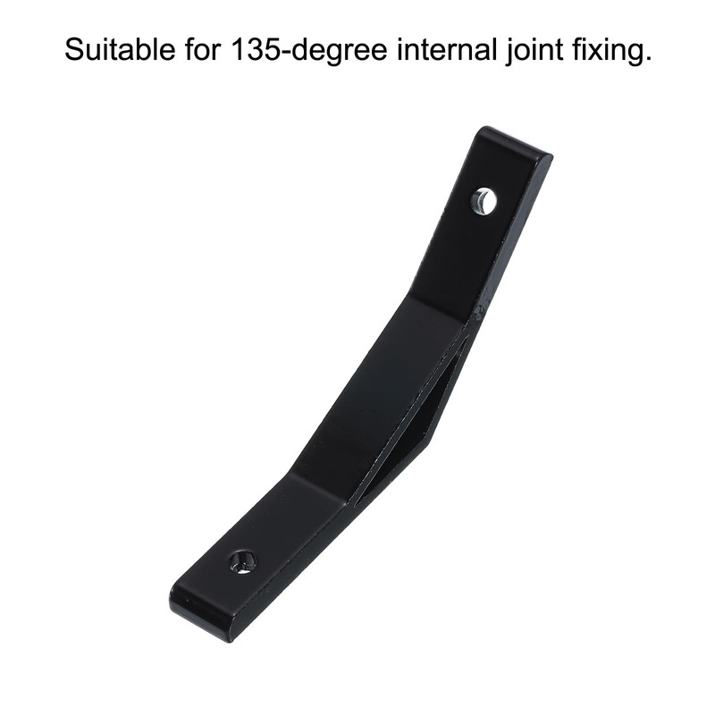 sourcing map 4Pcs 135 Degree Angle Aluminum Profile Corner Brackets,