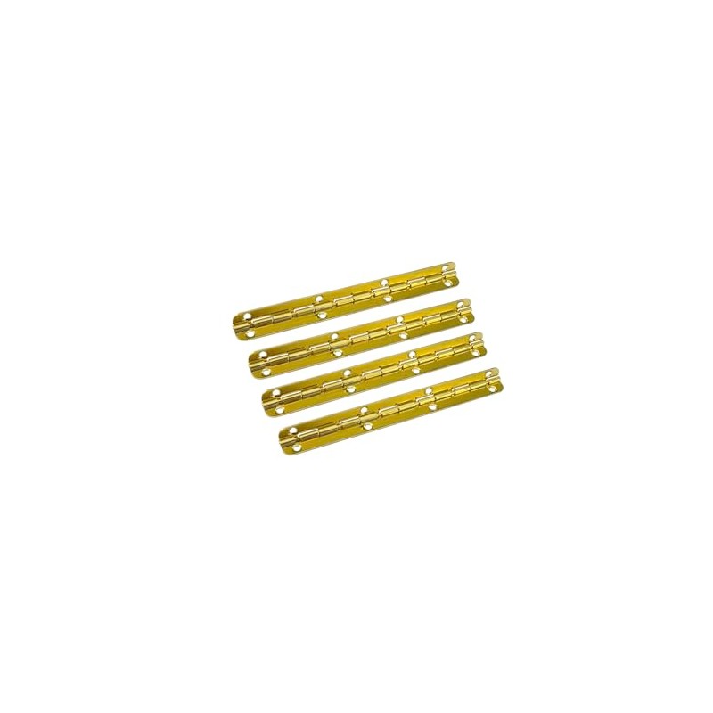 QCAA Solid Brass 90 Degree Small Piano Hinge Wooden Jewery