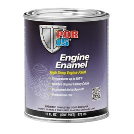 POR-15 Engine Enamel, High Temperature Engine Paint, 16 Fluid Ounces, White…