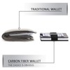 Carbon Fiber Wallet, Money Clip Wallet,Minimalist RFID Blocking Slim Metal