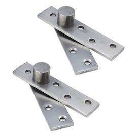 Sydien 2Sets Silver Stainless Steel 270 Rotation Hidden Door Pivot Hinges (100x25x4mm)