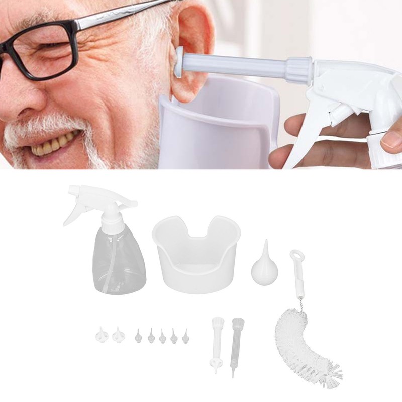 Ear Washer Cleansing Kit Conical Shaped Wax Removal 7 Nozzle