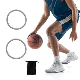 HEEPDD 2Pcs Silicone Knee Rings, Silicone Knee Strap Patella Support Patellar Knee Brace Patella Tendon Support Strap for Working Out Basketball Running (2) | HEEPDD
