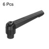 sourcing map 6pcs Adjustable Clamping Lever Handles M8 Female Thread