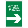 V Safety Eye Wash Station Arrow Right 200 x 300mm