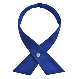 Alizeal Adjustable Criss-Cross Bow tie School Uniform Pre-tied Bowknot for Women/Men/Girls/Boys, Royal Blue