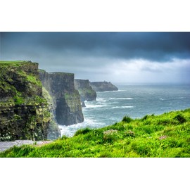 ToyHero CliffsofMoher Ireland 1000 Pieces Landscape Puzzle 1000 Pieces Panorama Puzzle The Cliffs of Moher Classic Cardboard Puzzle 70 x 50 cm Colourful Puzzle