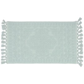 French Connection Bath Rug, 20"x34", Light Blue
