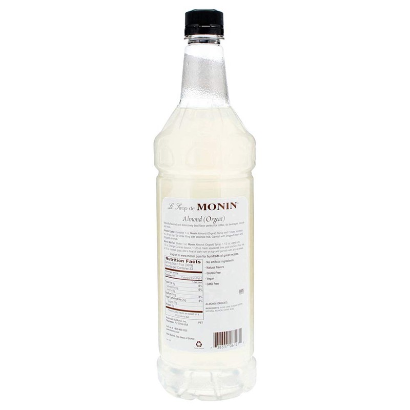 Monin - Almond Syrup, Sweet and Rich Nutty Aroma, Natural