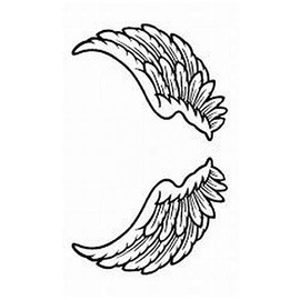 Festival Makeup M159 Angel Feathers, Mini (8.7 cm x 5 cm)