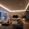 Pushglossy 9Pcs 47.24″(Total 35.4 Ft) Ceiling Crown Molding with LED