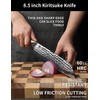 SANMUZUO 8.5" Kiritsuke Knife - Professional Kitchen Chef Knife -