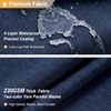 BTTN Long Fabric Shower Curtain - 72x80 Inch Linen Textured