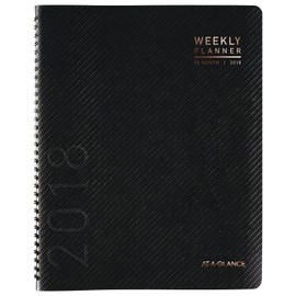 AT-A-GLANCE Weekly/Monthly Appointment Book/Planner, January 2018 - December 2018, 8-1/2" x 11", Contemporary, Graphite (70950X45)