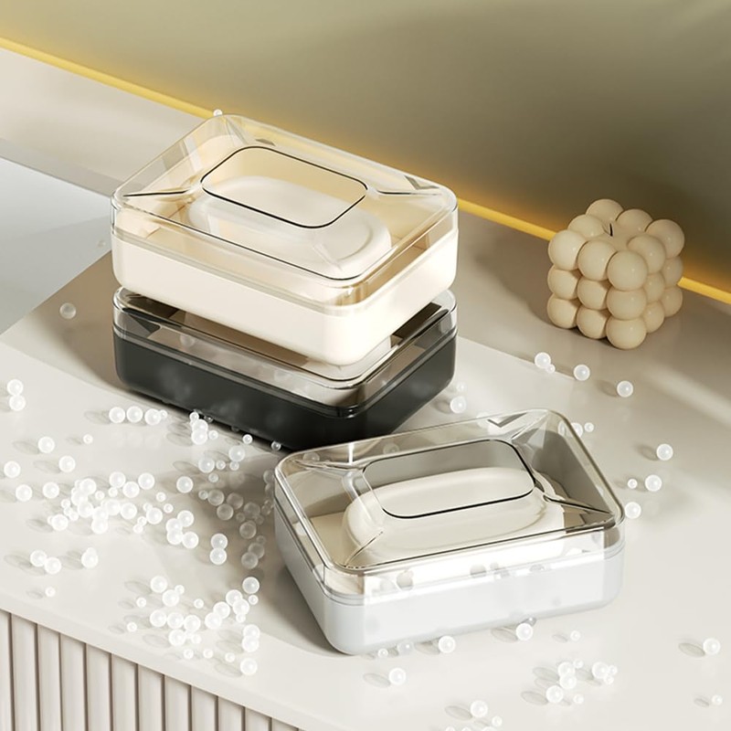 Sbomi Double Layer Removable Soap Dish, Soap Dish with Drain