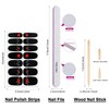 DANNEASY 24 Sheets Valentine's Day Nail Polish Strips Full Nail