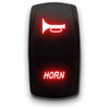 Horn - Red - Laser Etched Momentary Toggle Switch 20A