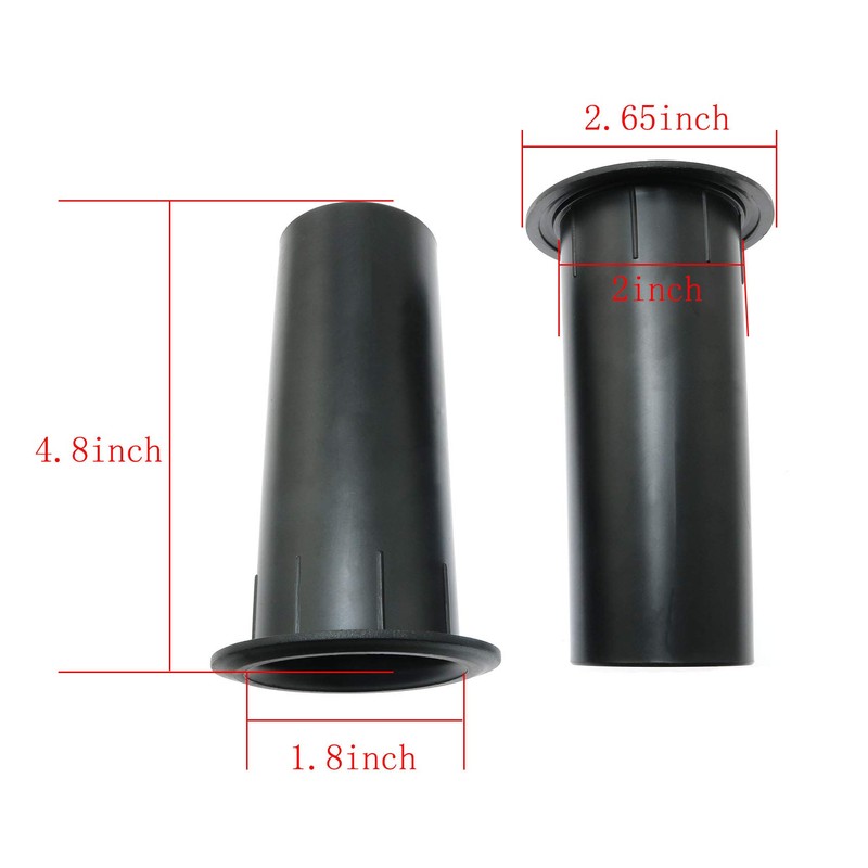 MEETOOT 2pcs Speaker Pilot Hole Outlet 50x120mm Speaker Cabinet Port