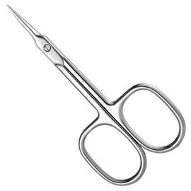 1 x Cuticle Scissors, Professional Cuticle Scissors, Cuticle Scissors, Extra Fine, Professional Improved Nail Scissors, Sharp Stainless Steel for Precise Shortening, Removal, Eyebrows and Eyelashes