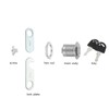 10 Pack 5/8 Cam Lock Keyed Alike Cabinet Locks with