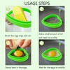 YOLCAR Food Grade Silicone Egg Rings, 4 Pack Egg Ring