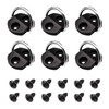 VEHIRIE 6 Pcs D-Ring Tie Downs Small D-Rings Anchor Lashing