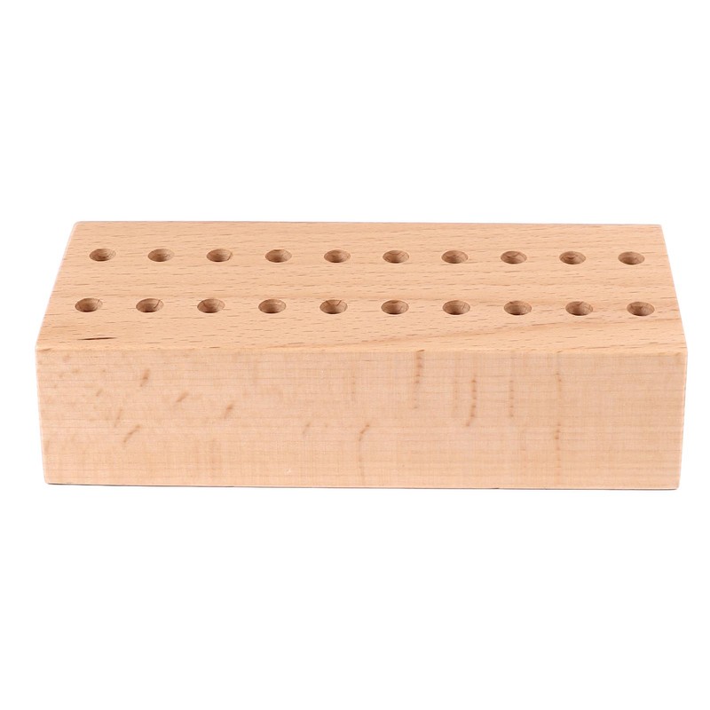 screwdriver Pliers Organizer 20 Holes Beech Wood Display Stand Base
