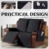 KinCam Waterproof Loveseat Recliner Cover, Non-Slip Reclining Couch Covers for