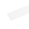 sourcing map Plastic Pipe Rigid Polycarbonate Round Tube Clear 0.16"(4mm)