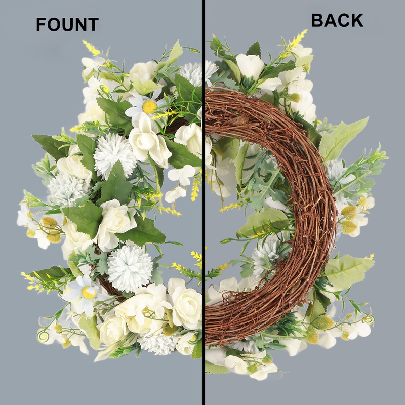 Gardenia Wreath American Holiday Home Decoration Door Hanging