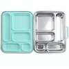 EcoCocoon Bento Lunch Boxes - 5 Compartment, White/Opaque