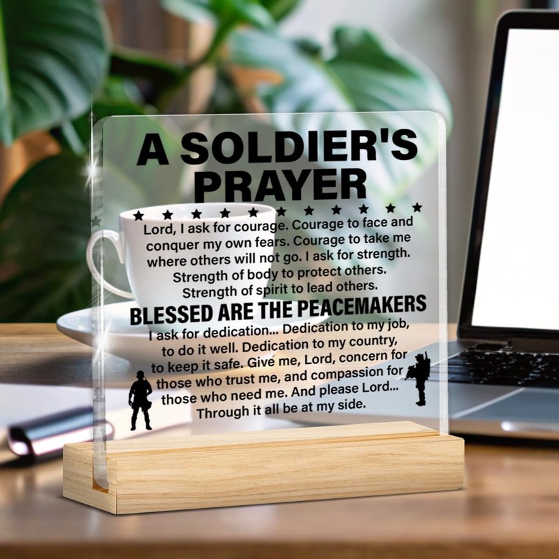 Soldiers Gifts for Him, Religious Army Graduation Gift for Army