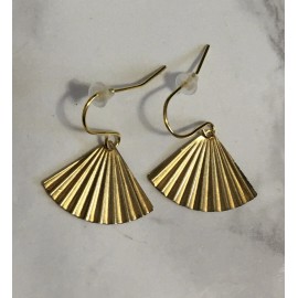 Handmade Gold Plated Stainless Steel Dangle Earrings Hypoallergenic