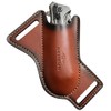 Leather Folding Knife Sheath for Belt, Horizontal Carry Brown Knife
