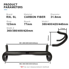 Carbon bike handlebars road bike Carbon Fiber Handlebars RXL SL Drop Bar Bicycle Handlebar Road Cycling Handlebars Black UD Matte 31.8x440mm carbon handlebars road bike drop handlebars