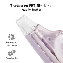 Correction Tape (Multicolor) 4 Pack 5M x 5mm Correction Tape for Journal, Whitener for Correction, Stationery, Clear Plastic Body, White Whitening Tape